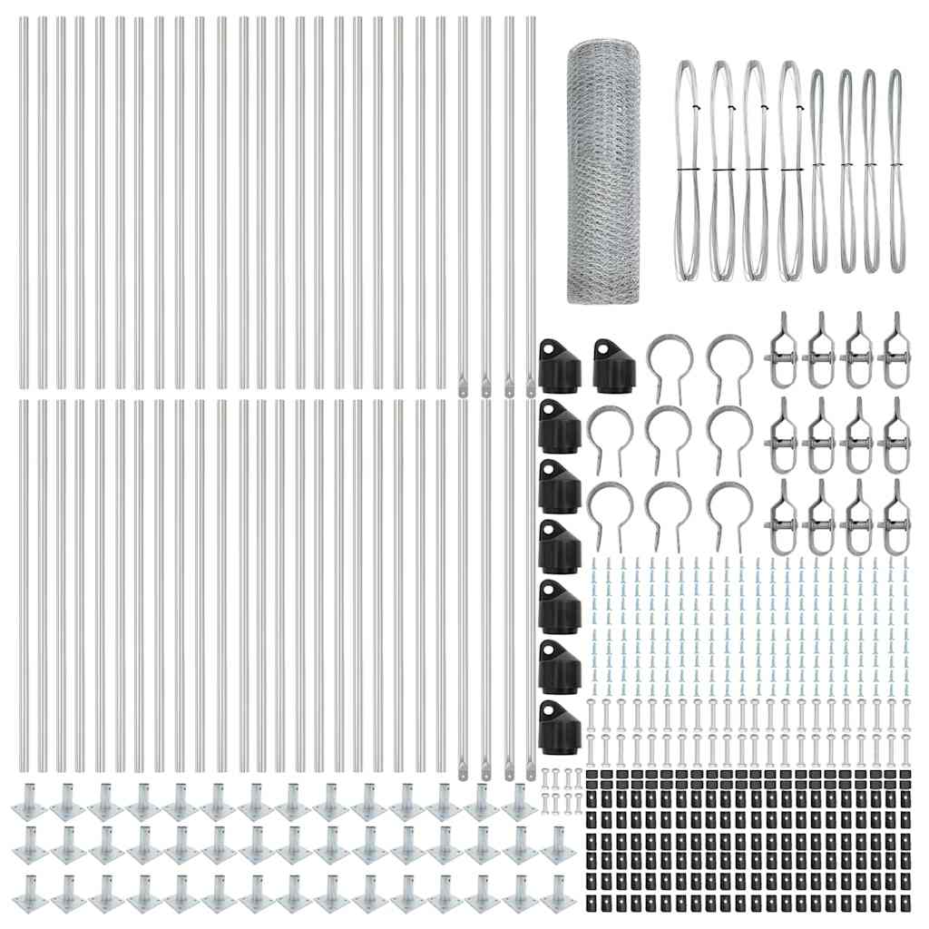 Svejset Trådhegn med Betonsokkel 100 x 1 m (B x H)