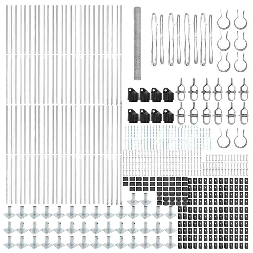 Svejset Trådhegn med Betonsokkel 100 x 1,4 m (B x H)