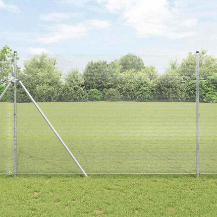 Udendørs svejset trådgitter fodfix 10 x 1,5 m Sølv Mesh