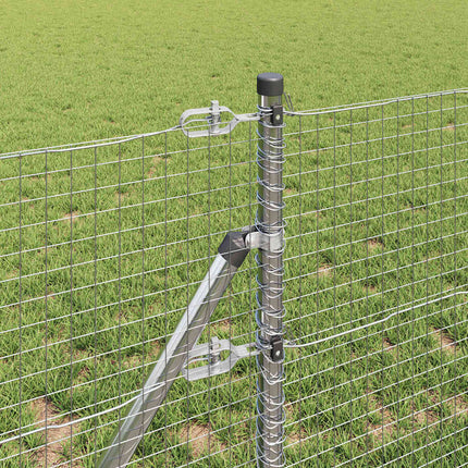 Udendørs svejset trådgitter fodfix 25 x 0,4 m Sølv Mesh