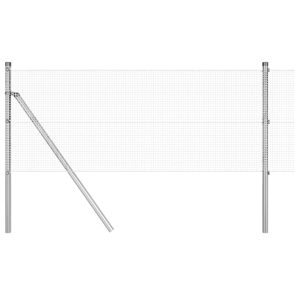 Grundfikseret svejset trådgærde 25 x 0,5 m (B x H)