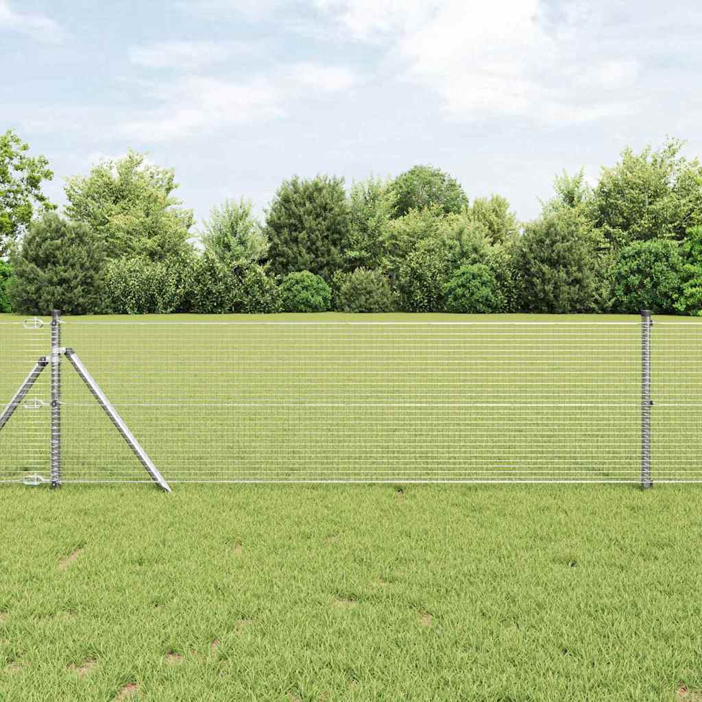 Grundfikseret svejset trådgærde 25 x 0,8 m (B x H)