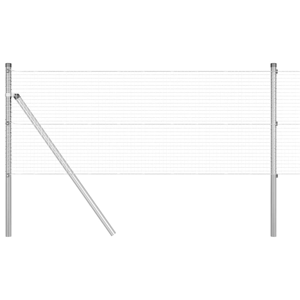 Grundfikseret svejset trådgærde 25 x 0,8 m (B x H)