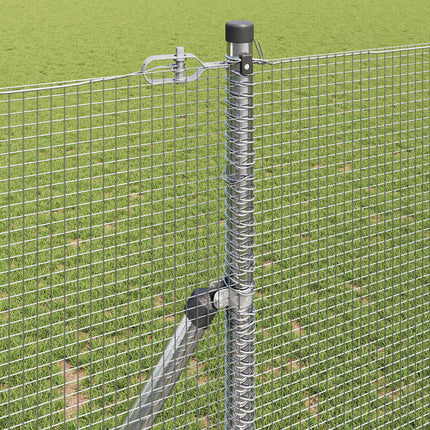 Udendørs svejset trådgitter fodfix 25 x 1 m Sølv Mesh
