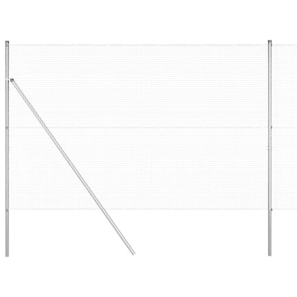 Udendørs svejset trådgitter fodfix 25 x 1,5 m Sølv Mesh