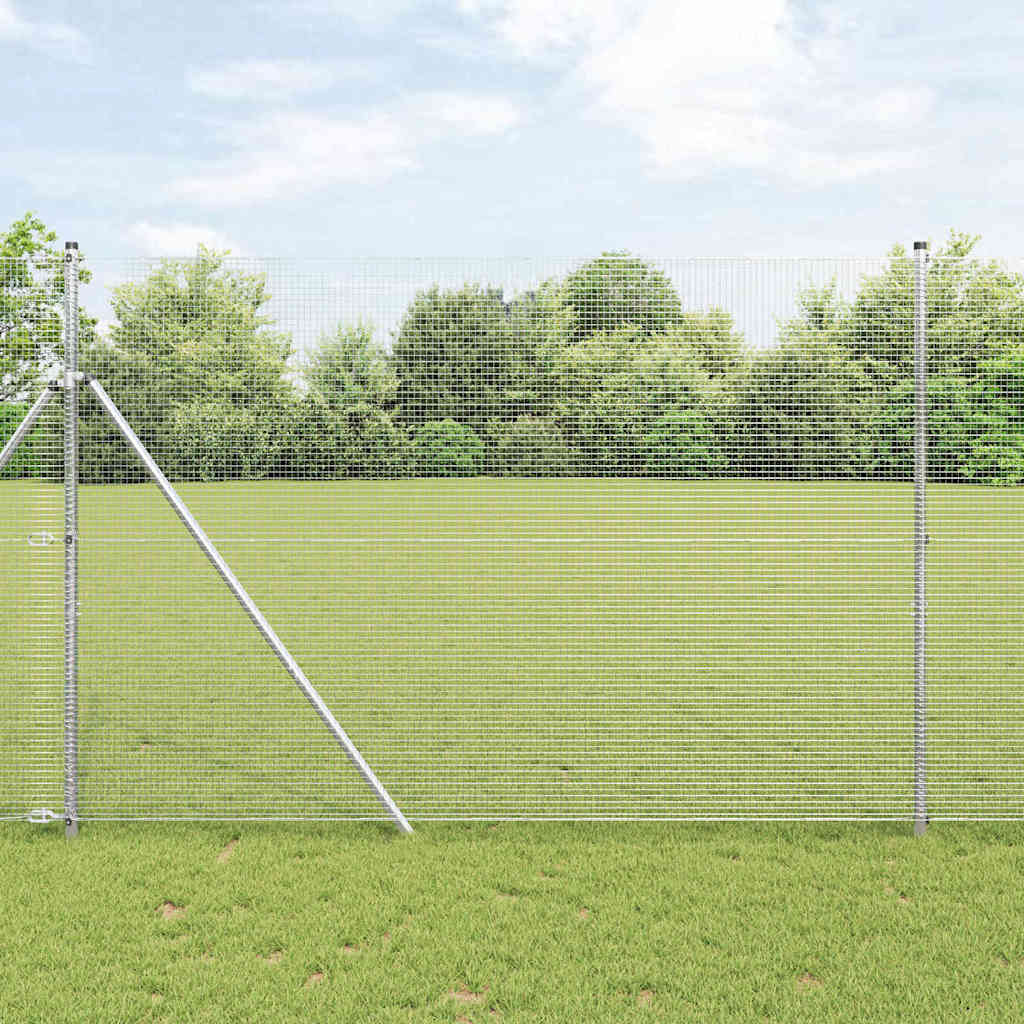 Grundfikseret svejset trådgærde 25 x 1,6 m (B x H)