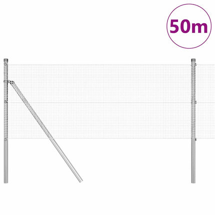 Svejset trådhegn jordfastgørelse 50 x 0,6 m Galvaniseret stål