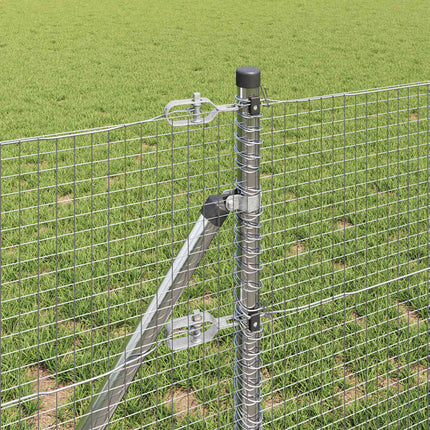 Udendørs svejset trådgitter fodfix 50 x 0,8 m Sølv Mesh