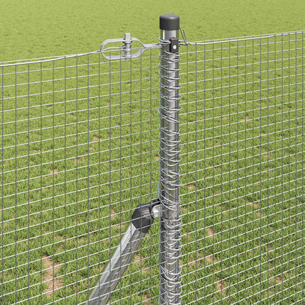 Udendørs svejset trådgitter fodfix 50 x 1,2 m Sølv Mesh