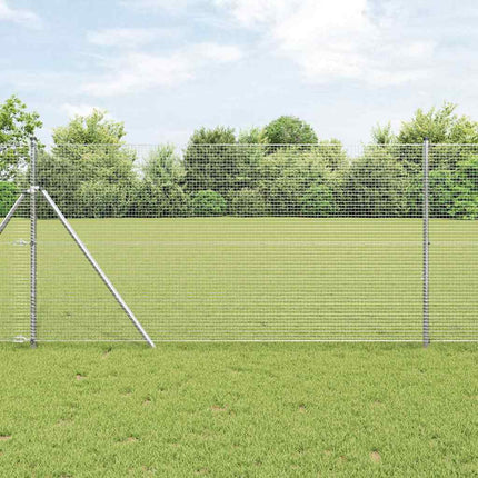Udendørs svejset trådgitter fodfix 50 x 1,2 m Sølv Mesh