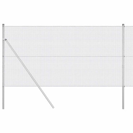 Udendørs svejset trådgitter fodfix 50 x 1,4 m Sølv Mesh
