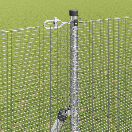 Udendørs svejset trådgitter fodfix 50 x 1,5 m Sølv Mesh
