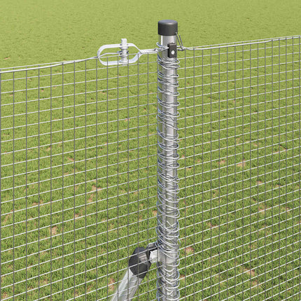 Udendørs svejset trådgitter fodfix 50 x 1,5 m Sølv Mesh