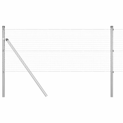 Udendørs svejset trådgitter fodfix 100 x 0,4 m Sølv Mesh