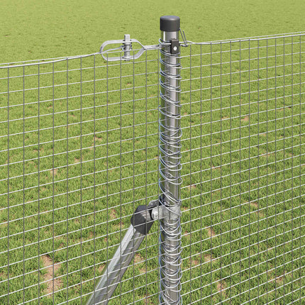 Udendørs svejset trådgitter fodfix 100 x 1 m Sølv Mesh