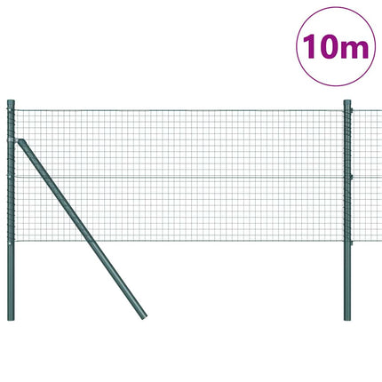 Udendørs svejset trådgitter fodfix 10 x 0,6 m PVC-belagt stål