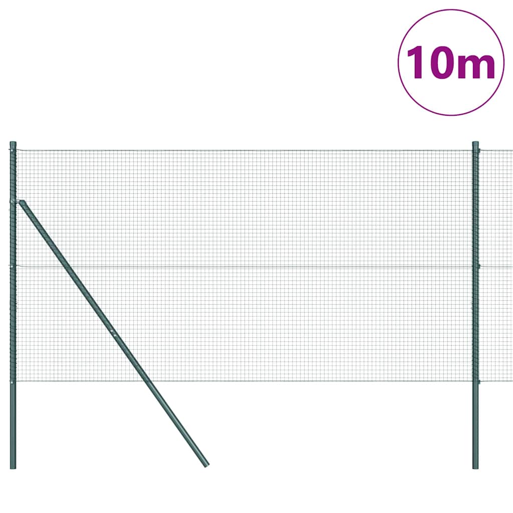 Grundfikseret svejset trådgærde 10 x 1,4 m (B x H)