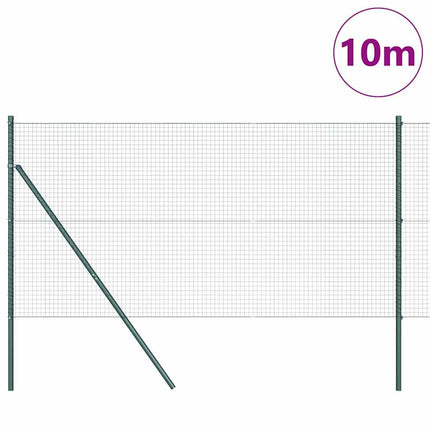 Udendørs svejset trådgitter fodfix 10 x 1,4 m PVC-belagt stål