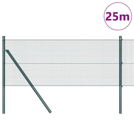 Udendørs svejset trådgitter fodfix 25 x 0,4 m PVC-belagt stål