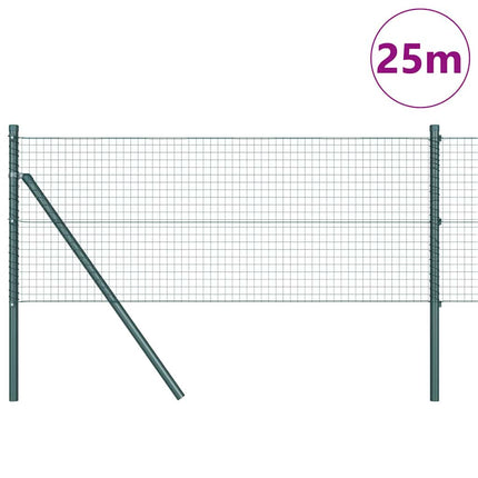Udendørs svejset trådgitter fodfix 25 x 0,8 m PVC-belagt stål