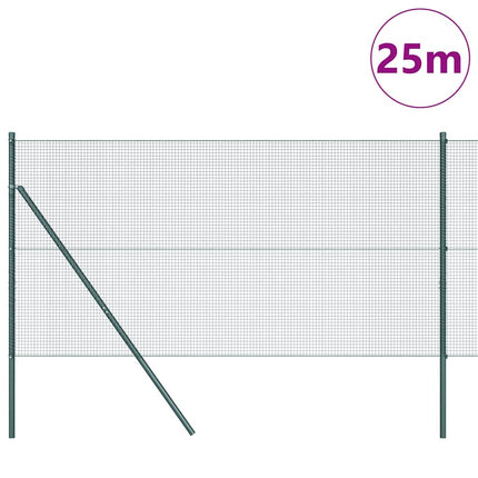 Udendørs svejset trådgitter fodfix 25 x 1 m PVC-belagt stål