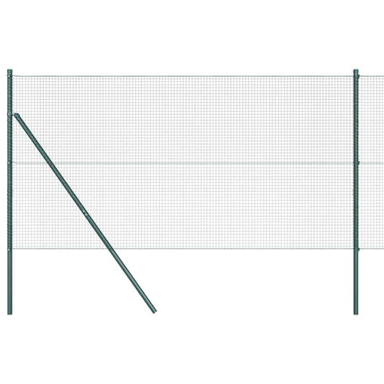 Udendørs svejset trådgitter fodfix 25 x 1,4 m PVC-belagt stål