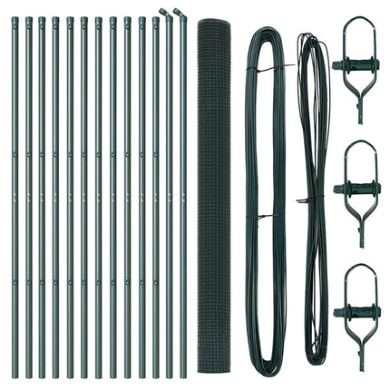 Udendørs svejset trådgitter fodfix 25 x 1,5 m PVC-belagt stål