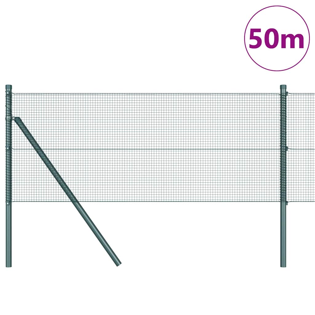 Grundfikseret svejset trådgærde 50 x 0,4 m (B x H)