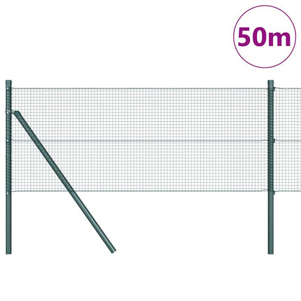 Udendørs svejset trådgitter fodfix 50 x 0,5 m PVC-belagt stål