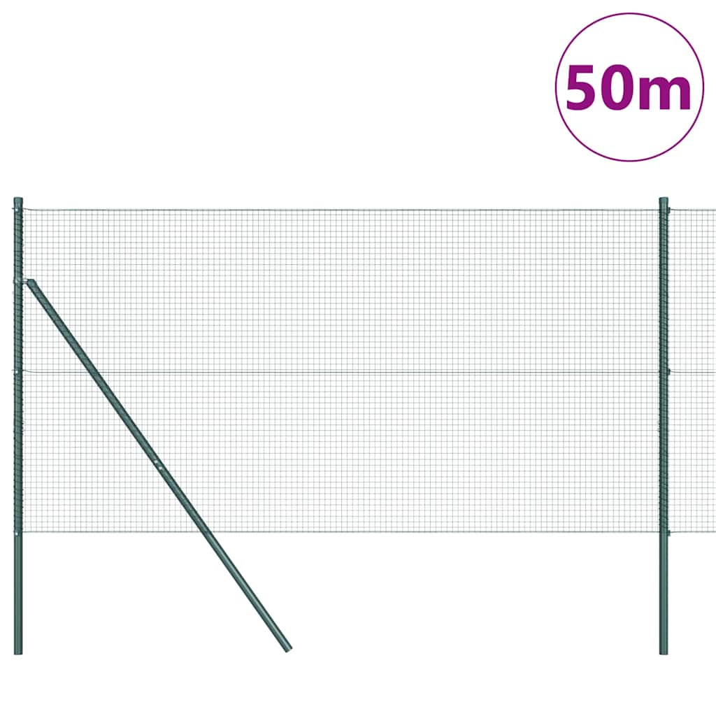 Grundfikseret svejset trådgærde 50 x 1,4 m (B x H)