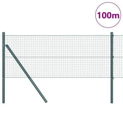 Svejset trådhegn jordfastgørelse 100 x 0,5 m PVC-belagt stål