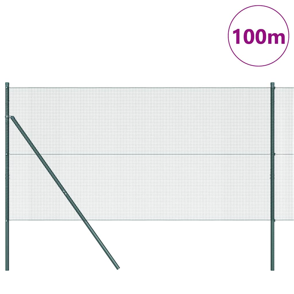 Grundfikseret svejset trådgærde 100 x 1 m (B x H)
