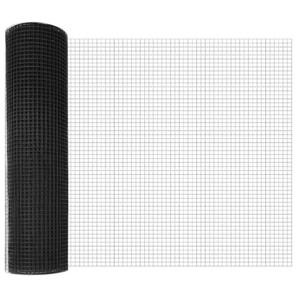 Udendørs svejset trådgitter fodfix 10 x 0,4 m PVC-belagt stål