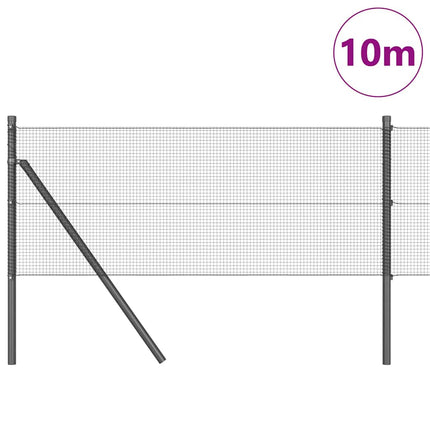 Udendørs svejset trådgitter fodfix 10 x 0,4 m PVC-belagt stål