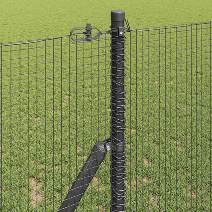 Udendørs svejset trådgitter fodfix 10 x 1,2 m PVC-belagt stål