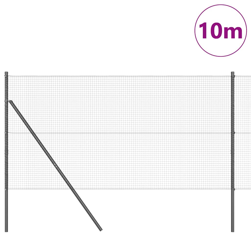 Grundfikseret svejset trådgærde 10 x 1,2 m (B x H)