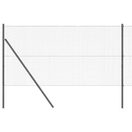 Udendørs svejset trådgitter fodfix 10 x 1,2 m PVC-belagt stål