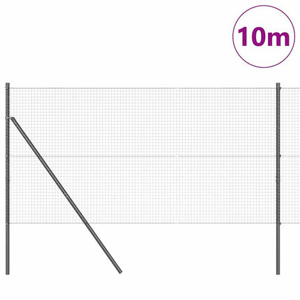 Udendørs svejset trådgitter fodfix 10 x 1,2 m PVC-belagt stål