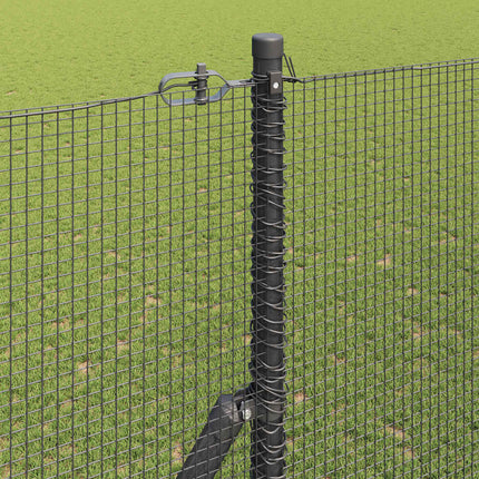 Udendørs svejset trådgitter fodfix 10 x 1,5 m PVC-belagt stål