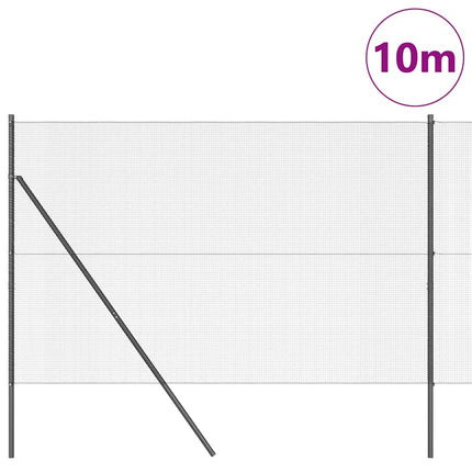 Udendørs svejset trådgitter fodfix 10 x 1,5 m PVC-belagt stål
