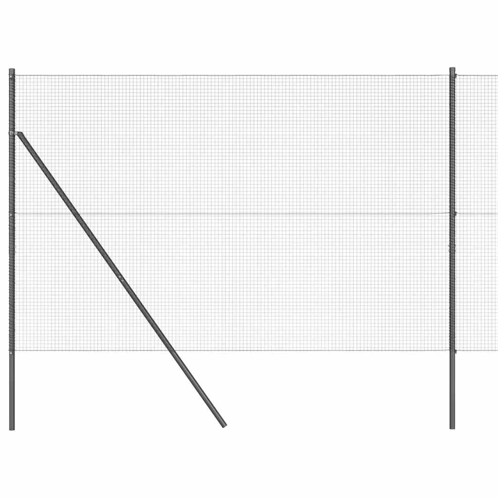 Grundfikseret svejset trådgærde 10 x 1,5 m (B x H)