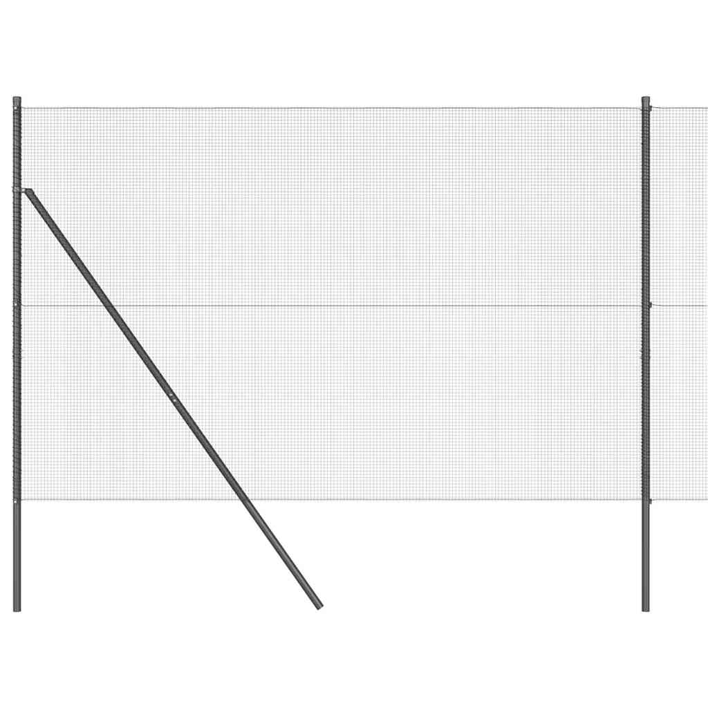 Grundfikseret svejset trådgærde 10 x 1,6 m (B x H)
