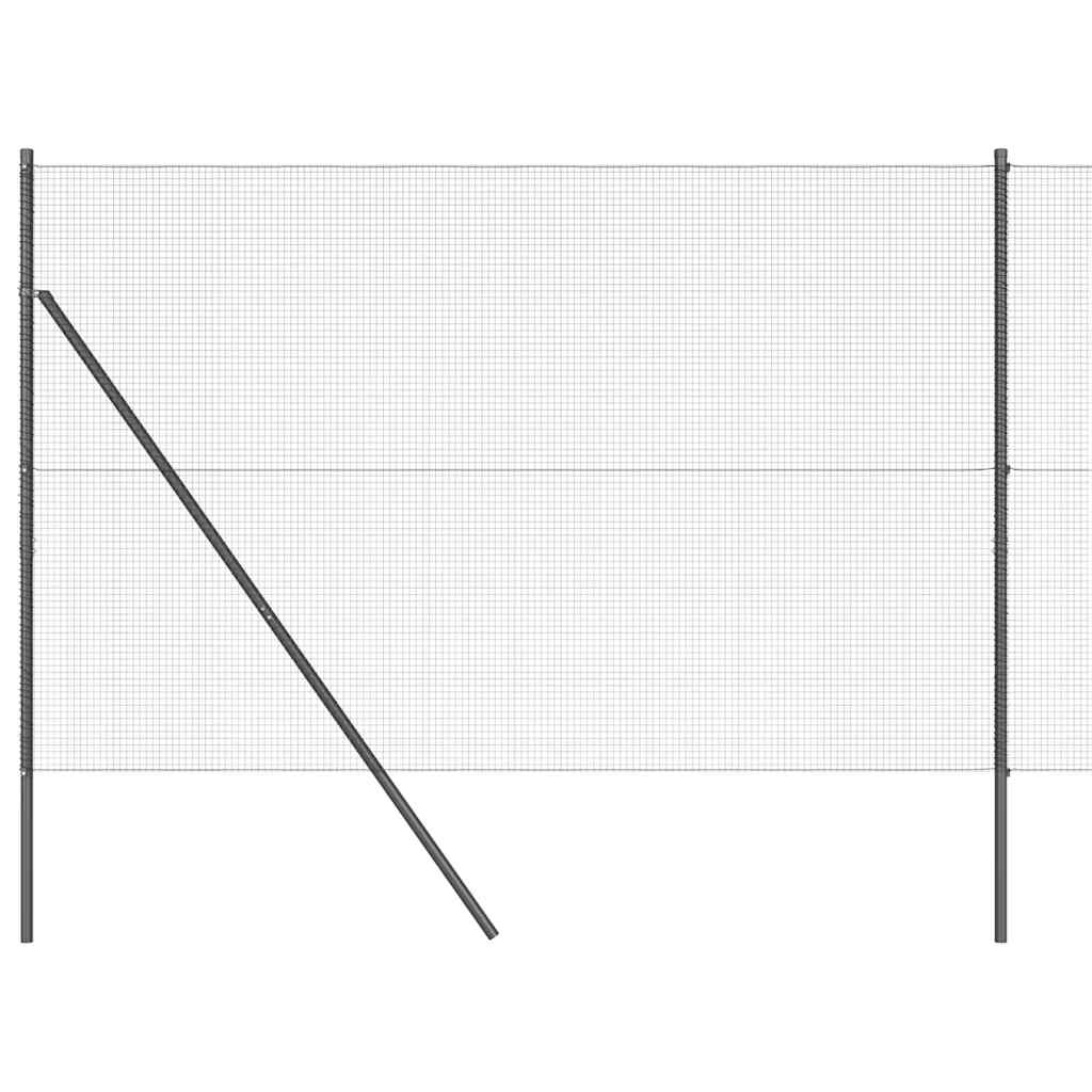 Hegnspæl Grå 25 x 1,5 m (16 x 16 mm net) Stål og PVC