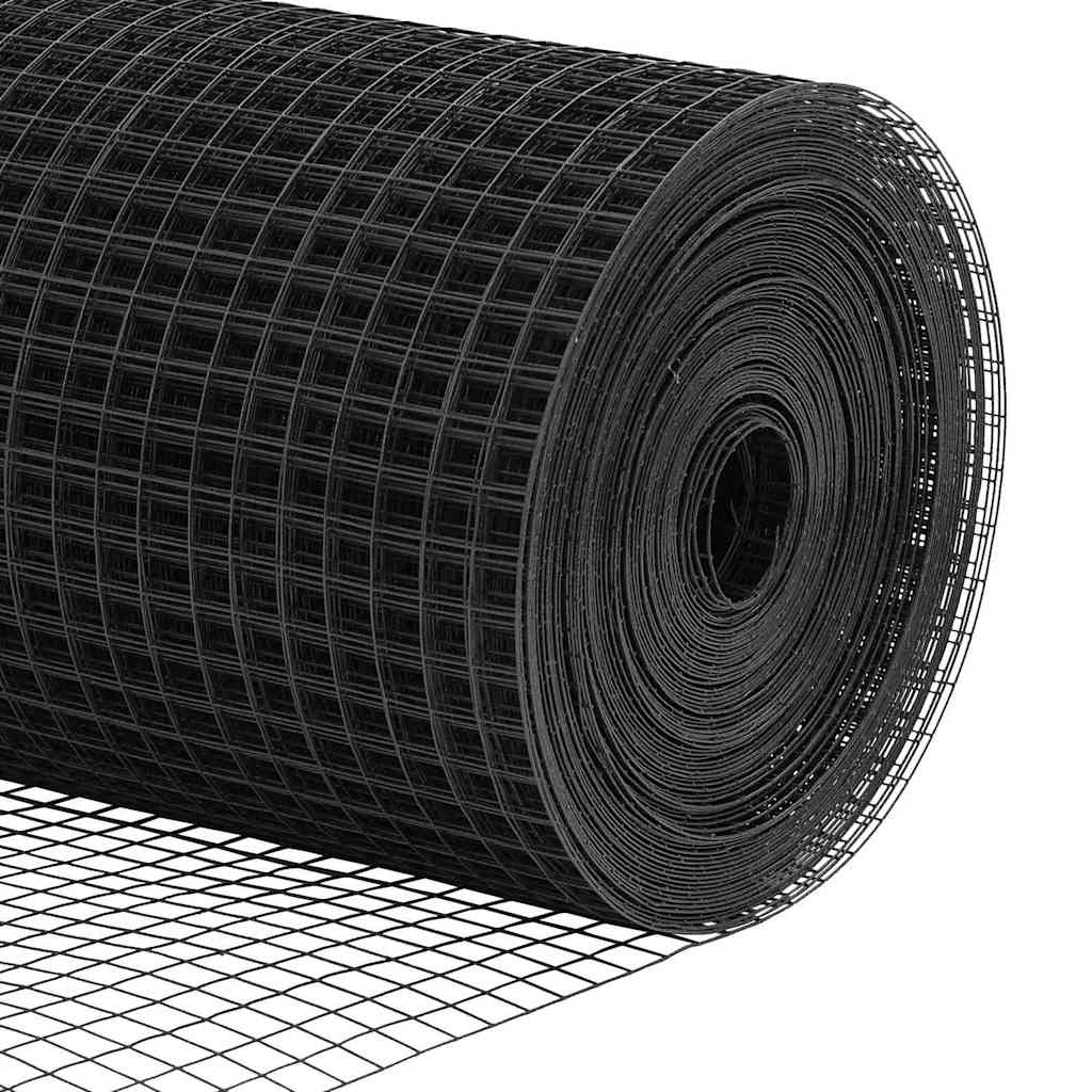 Hegnspæl Grå 50 x 1,2 m (12 x 12 mm mesh) Stål og PVC