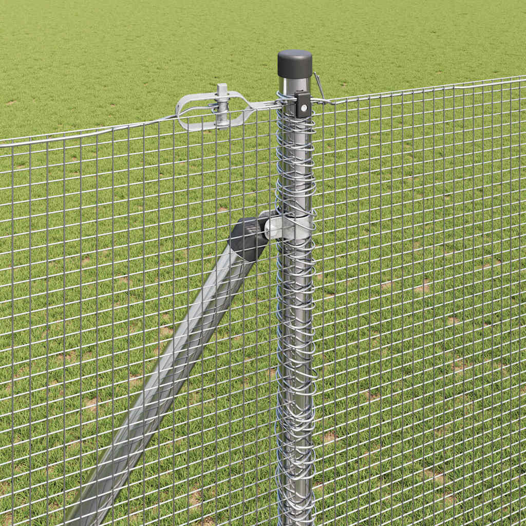 Svejset trådhegn med spidser 10 x 1,5 m (B x H)