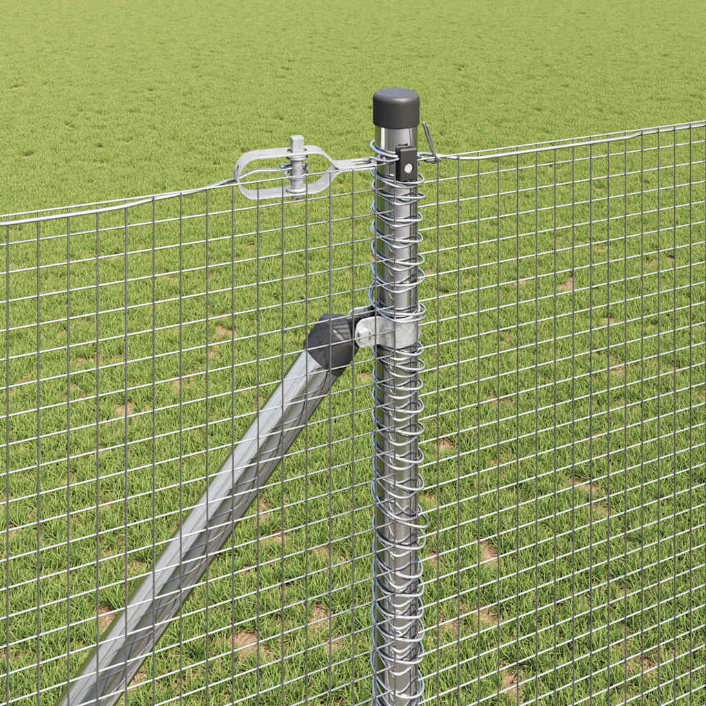 Svejset trådhegn med spidser 25 x 1,2 m (B x H)