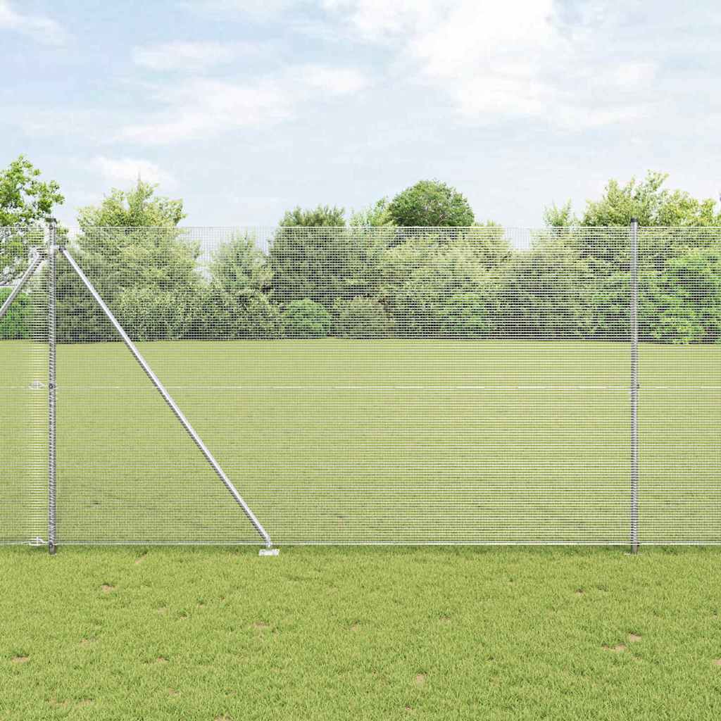 Svejset trådhegn med spidser 25 x 1,5 m (B x H)
