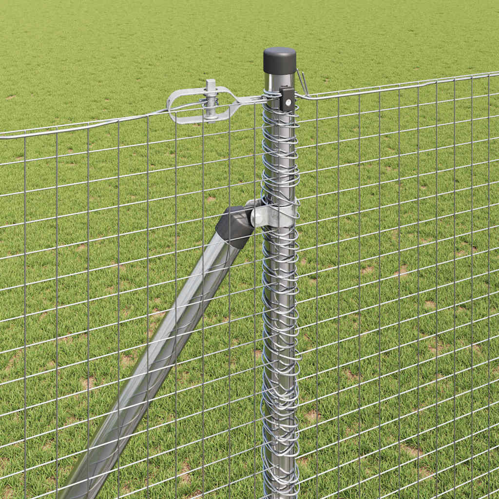 Svejset trådhegn med spidser 25 x 1,6 m (B x H)