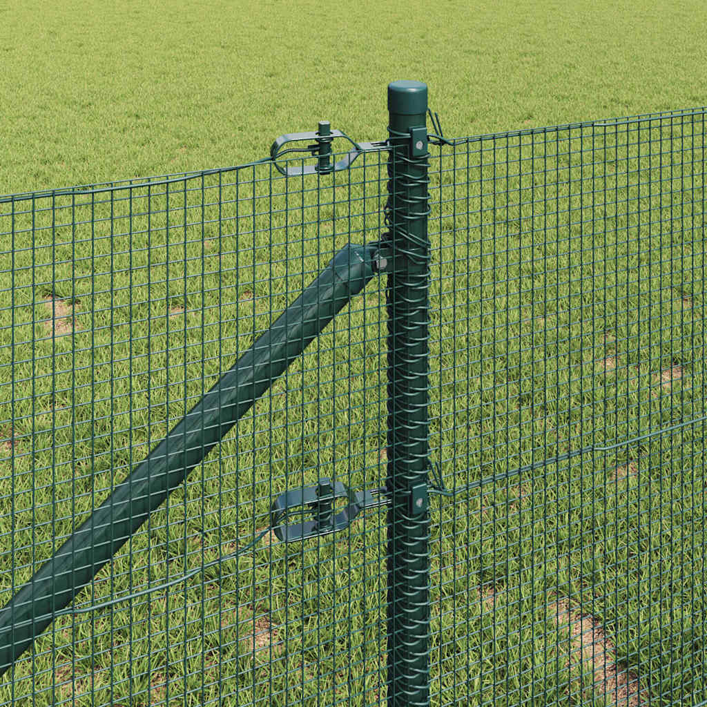 Svejset trådhegn med spidser 10 x 0,4 m (B x H) PVC-belagt Stål