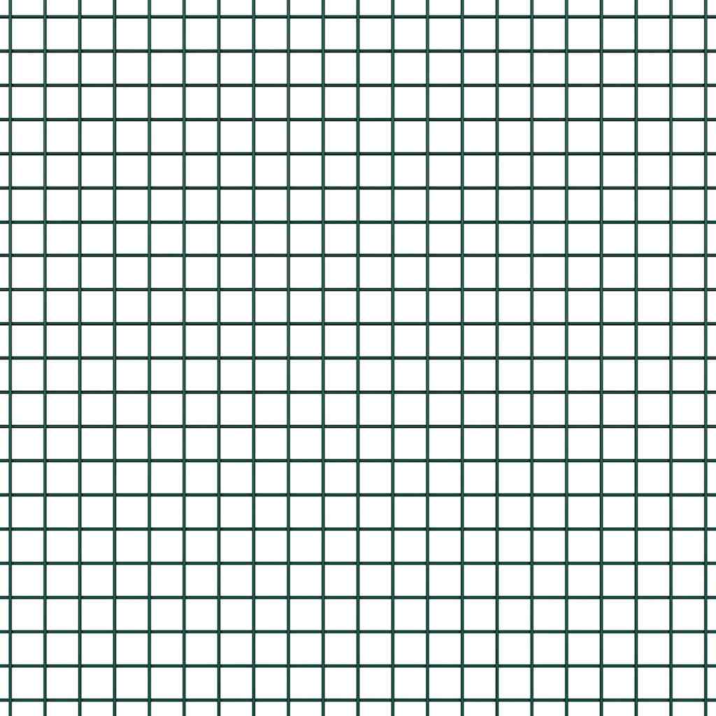 Svejset trådhegn med spidser 10 x 0,6 m (B x H) PVC-belagt Stål